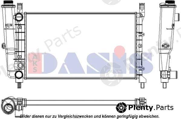 AKS Dasis 080680N — Radiator, engine cooling