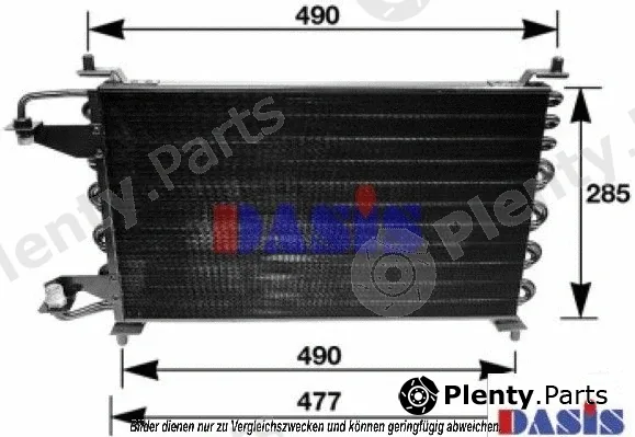 AKS Dasis 062060N — Condenser, air conditioning