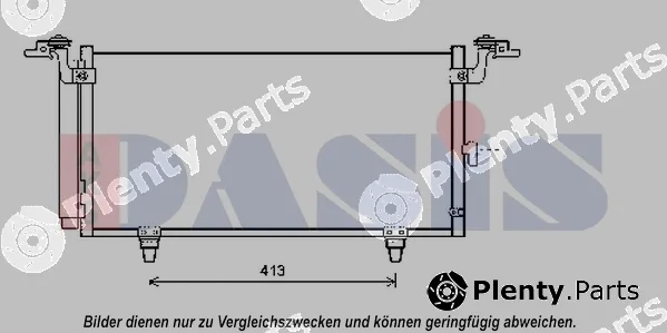 AKS Dasis 352018N — Condenser, air conditioning