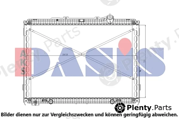 AKS Dasis 290019N — Radiator, engine cooling
