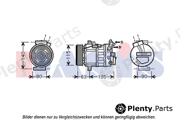 AKS Dasis 852607N — Compressor, air conditioning