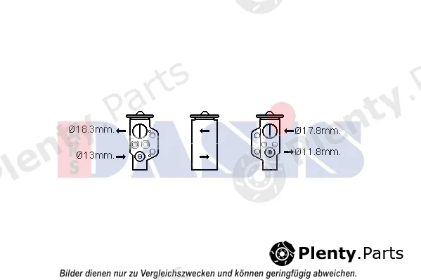 AKS Dasis 840257N — Expansion Valve, air conditioning