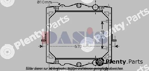 AKS Dasis 290015N — Radiator, engine cooling