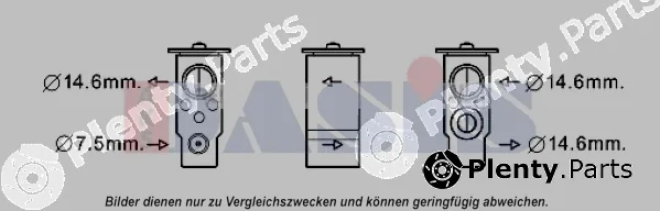 AKS Dasis 840268N — Expansion Valve, air conditioning