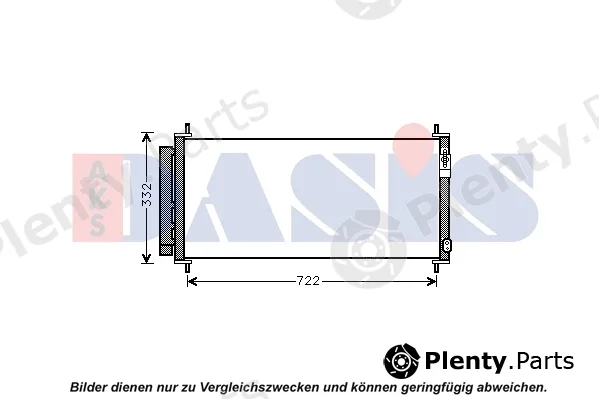 AKS Dasis 102038N — Condenser, air conditioning