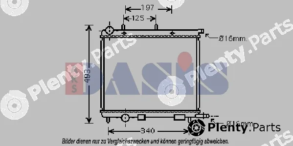 AKS Dasis 060056N — Radiator, engine cooling
