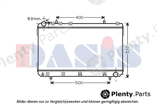 AKS Dasis 510126N — Radiator, engine cooling