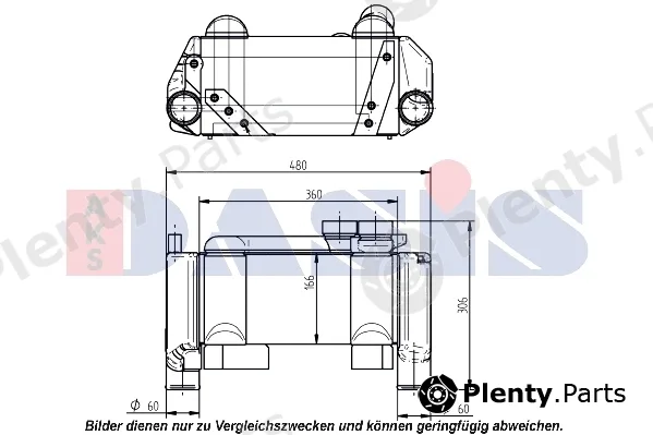 AKS Dasis 266013N — Oil Cooler, retarder