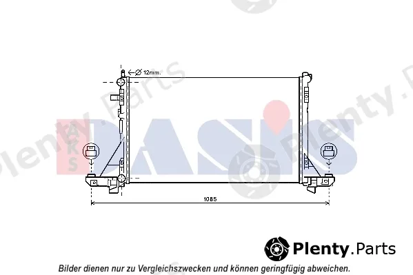 AKS Dasis 070167N — Radiator, engine cooling