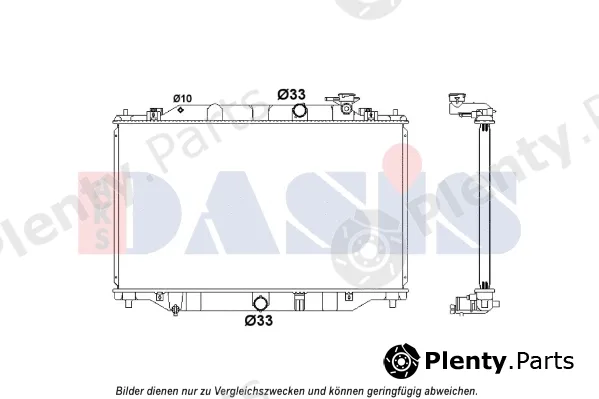 AKS Dasis 110084N — Radiator, engine cooling