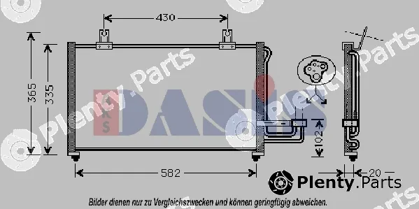 AKS Dasis 512060N — Condenser, air conditioning