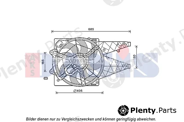 AKS Dasis 088055N — Fan, engine cooling