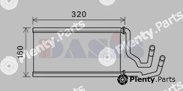 AKS Dasis 519034N — Heat Exchanger, interior heating
