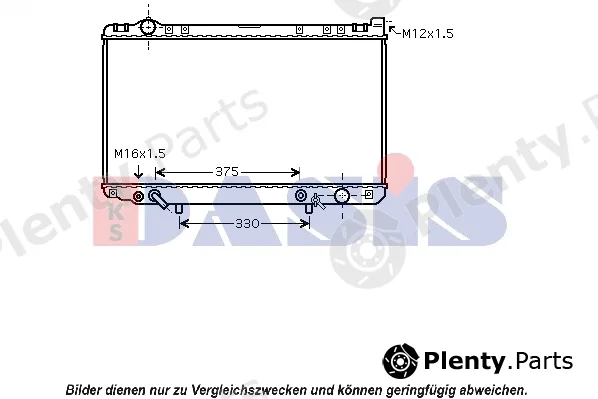 AKS Dasis 210193N — Radiator, engine cooling