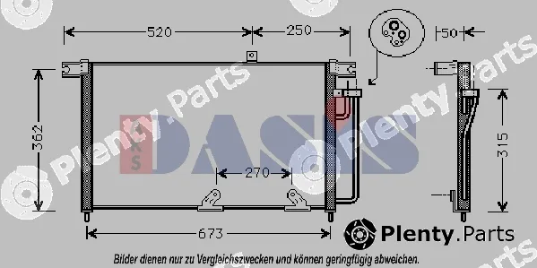 AKS Dasis 512011N — Condenser, air conditioning