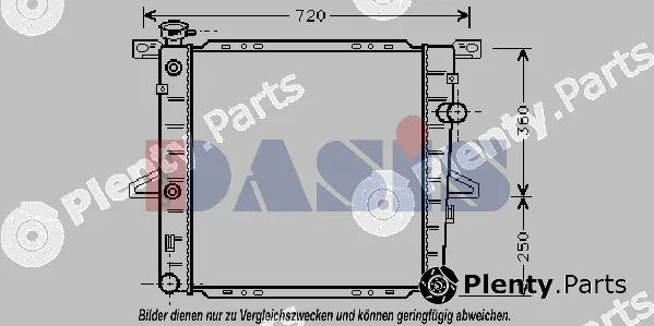 AKS Dasis 090056N — Radiator, engine cooling