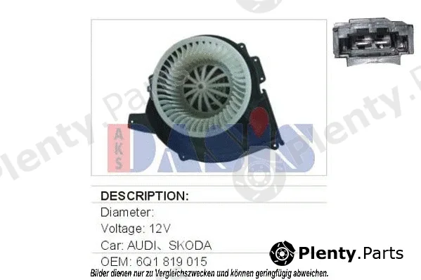 AKS Dasis 740308N — Interior Blower