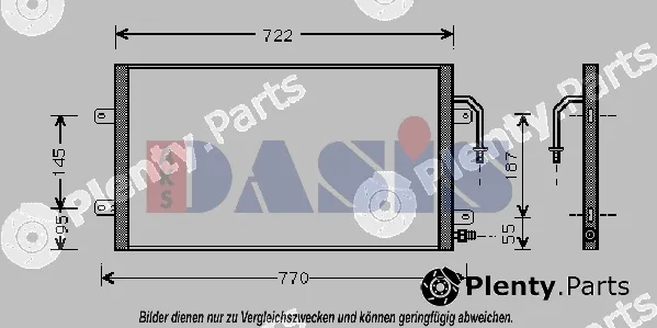 AKS Dasis 522610N — Condenser, air conditioning