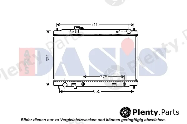 AKS Dasis 070176N — Radiator, engine cooling