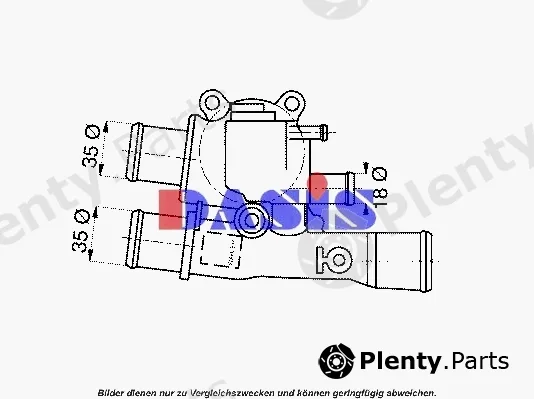 AKS Dasis 751822N — Thermostat, coolant