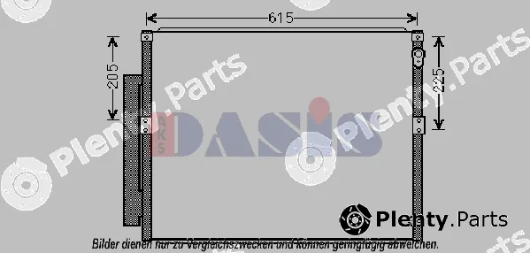 AKS Dasis 212073N — Condenser, air conditioning