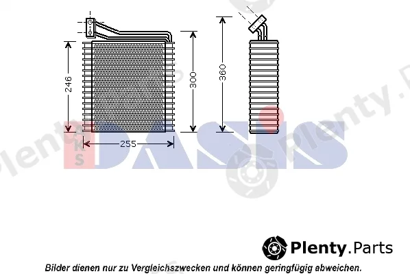 AKS Dasis 820058N — Evaporator, air conditioning
