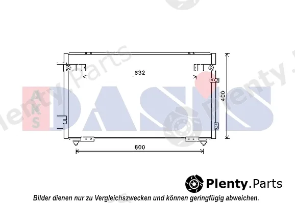AKS Dasis 212086N — Condenser, air conditioning