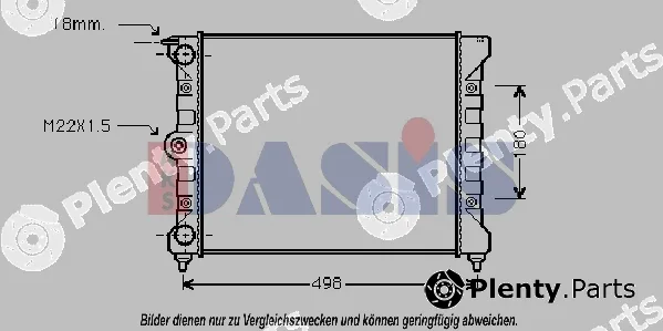 AKS Dasis 040440N — Radiator, engine cooling