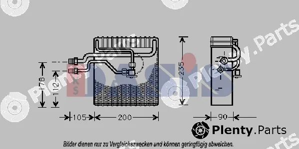 AKS Dasis 820153N — Evaporator, air conditioning