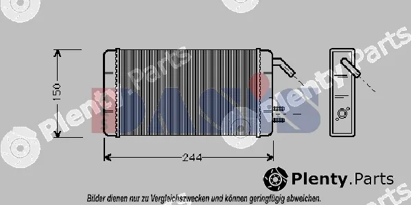AKS Dasis 089120N — Heat Exchanger, interior heating