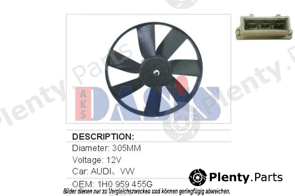 AKS Dasis 048690N — Fan, engine cooling