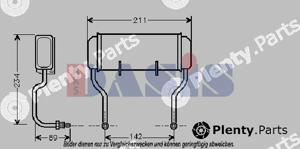 AKS Dasis 066000N — Oil Cooler, engine oil