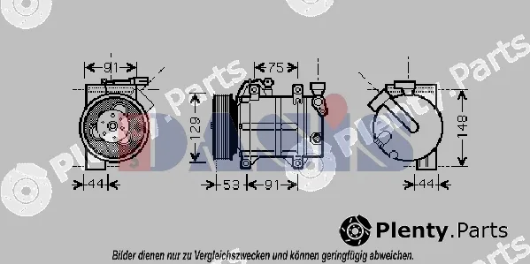 AKS Dasis 850373N — Compressor, air conditioning