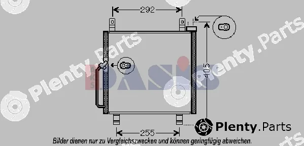 AKS Dasis 322024N — Condenser, air conditioning