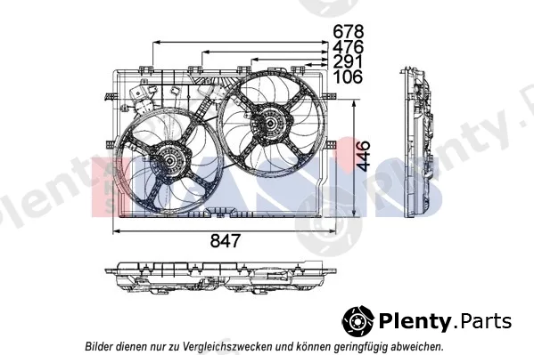 AKS Dasis 088117N — Fan, engine cooling