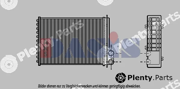 AKS Dasis 189110N — Heat Exchanger, interior heating