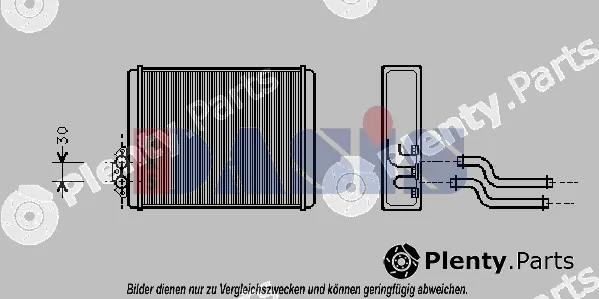 AKS Dasis 229060N — Heat Exchanger, interior heating