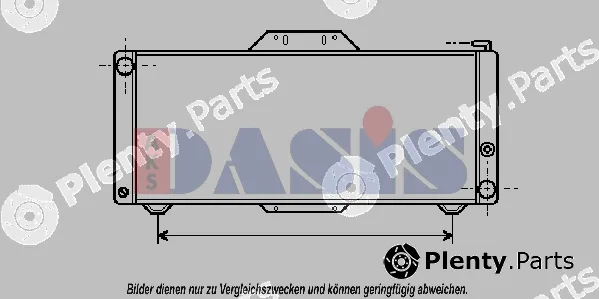 AKS Dasis 180180N — Radiator, engine cooling