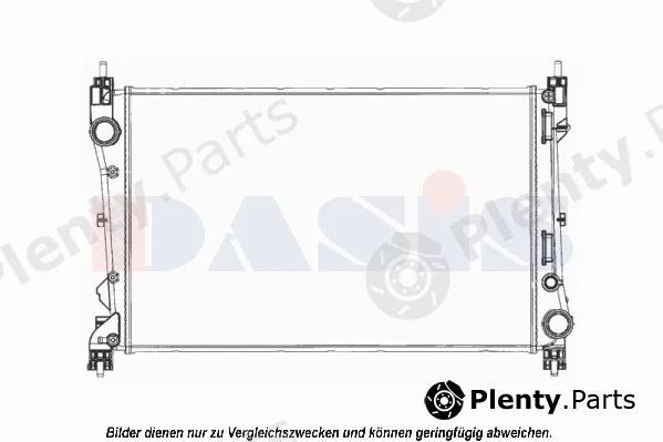 AKS Dasis 080104N — Radiator, engine cooling