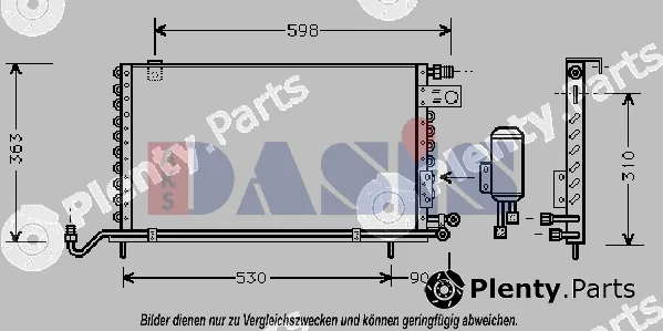 AKS Dasis 042030N — Condenser, air conditioning