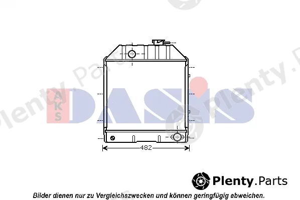 AKS Dasis 090113N — Radiator, engine cooling