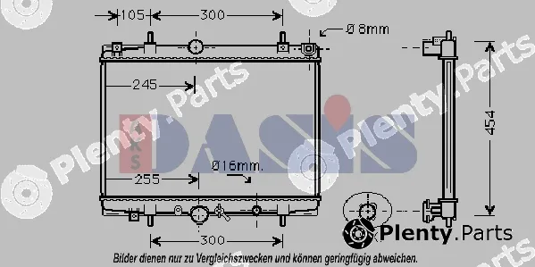 AKS Dasis 161830N — Radiator, engine cooling