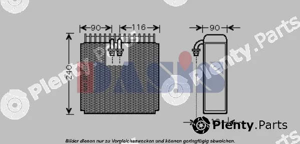 AKS Dasis 820046N — Evaporator, air conditioning