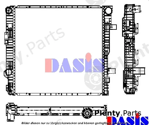AKS Dasis 132010N — Radiator, engine cooling
