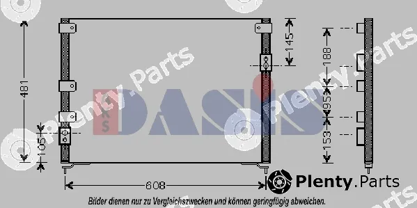AKS Dasis 112010N — Condenser, air conditioning