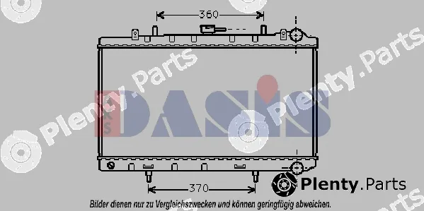 AKS Dasis 070044N — Radiator, engine cooling