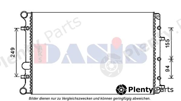 AKS Dasis 040056N — Radiator, engine cooling