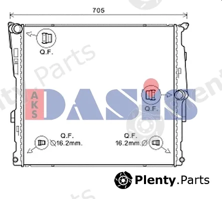 AKS Dasis 050083N — Radiator, engine cooling