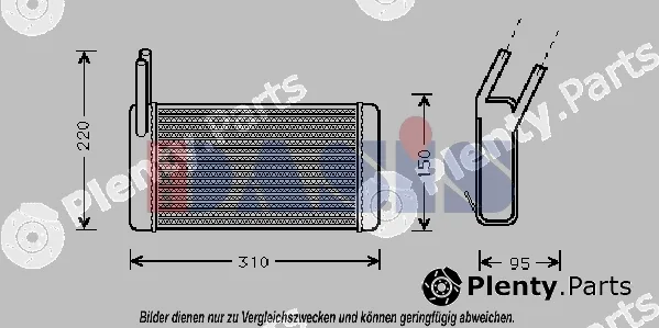 AKS Dasis 379120N — Heat Exchanger, interior heating