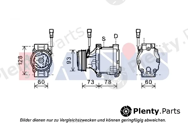 AKS Dasis 851979N — Compressor, air conditioning